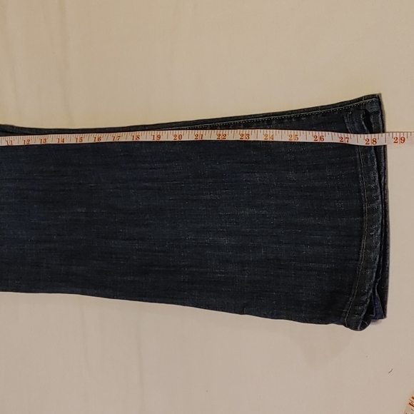 Rock & Republic Boot Cut Jeans Kasandra Rose Gold Stud Size 8 - Picture 8 of 12